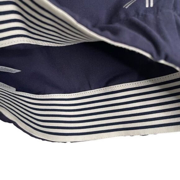 New Balance x J.Crew Womens 0683 Highneck Sports Bra S Navy Blue Preppy Pilates - Picture 5 of 7